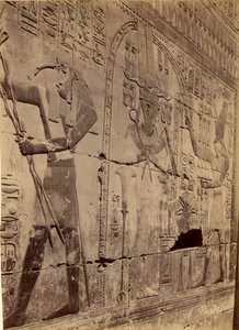 Seti I:n puhdistautumisen reliefi, Abydos tekijältä Antonio Beato