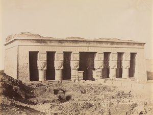 Denderan temppeli, n. 1870-1880 luvut. tekijältä Antonio Beato