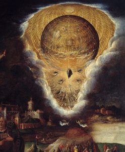 Intohimokohtaukset: ylösnousemus. Yksityiskohta. Antonio Campin (1526-1587) maalaus