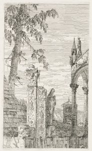Näkymät: Fragments of Sculpture, 1735-1746. tekijältä Giovanni Antonio Canal