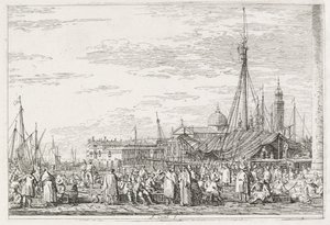 Vistes: The Market on the Molofinnish tekijältä Antonio Canaletto