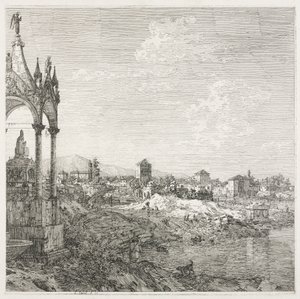 Näkymät: Piispan hauta tekijältä Antonio Canaletto
