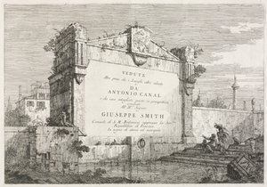 Katselukerrat: Otsikko, 1735-1746. tekijältä Giovanni Antonio Canal