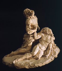 Antonio Canovan (1757-1822) Kristuksen valitus, savimalli, yksityiskohta tekijältä Antonio Canova