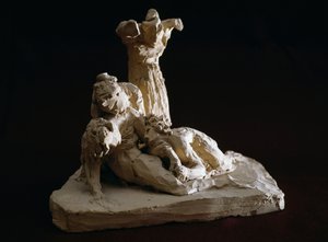 Kristuksen valitus, Antonio Canovan (1757-1822) terrakottapiirros, Possagno, Veneto, Italia tekijältä Antonio Canova