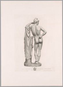 Pariisi nojaa puunrunkoon, takanäkymä, teoksesta Oeuvre de Canova tekijältä Antonio Canova
