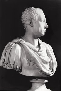 Pyhän saksalais-roomalaisen keisarin Frans I:n (1708-65) muotokuva-rintakuva (marmori)