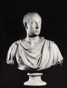 Pyhän Rooman keisarin Francis I:n (1708-65) muotokuva (marmori) (katso myös 82132)