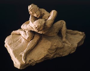 Antonio Canovan (1757-1822) Venus ja Adonis, malli savesta tekijältä Antonio Canova