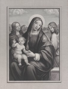 Madonna ja lapsi enkelien kanssa, 1822-88. tekijältä Antonio Dalco