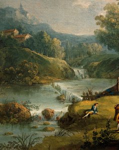 Kevät, Antonio Diziani (1737-1797), maalaus. Yksityiskohta.