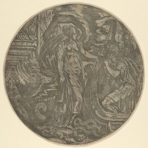Circe antaa juoman Ulysseksen seuralaisille, 1540-45. tekijältä Antonio Fantuzzi