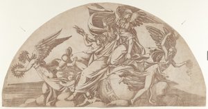 Jumala istuu maailmassa, 1540-45. tekijältä Antonio Fantuzzi