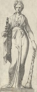 Melpomene, Mattei-sarkofagista, Roomasta, 1540-45.