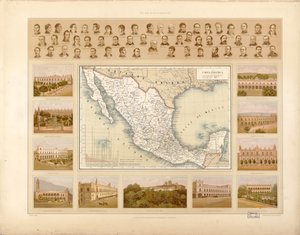 Meksikon yhdysvaltojen maalauksellinen ja historiallinen atlas. LOC 2008621671-4