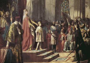 Maria de Molina esittelee poikansa Valladolid Cortesille. 1863 (öljy kankaalle)
