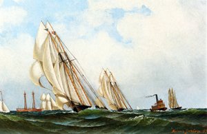 "Sappho" Sandy Hook Lightship -aluksella, 1870