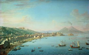 Napoli lahdelta, taustalla Vesuvius
