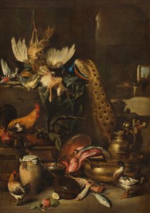 The Larder, luultavasti c. 16501660. tekijältä Antonio Maria Vassallo