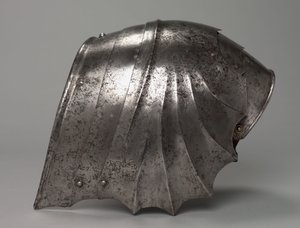 Goottilainen viuhkamainen pauldron, noin 1485-1500 tekijältä Antonio Missaglia
