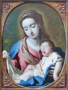 Madonna ja lapsi, 1700-luvun alku (öljy kankaalle) tekijältä Antonio Paglia