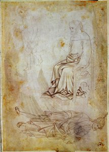 Piirustus Antonio di Puccio Pisano dit Pisanello (1395-1455) Chantilly, Musee Conde tekijältä Antonio Pisanello
