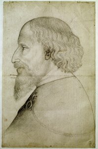 Luxemburgin keisari Sigismond (1368-1437), nähty rintakuvassa, profiilissa vasemmalla. Piirustus Antonio di Puccio Pisano dit Pisanello (ennen 1395-1455). Musta kivi. Mitat: 41,1x55,9 cm. tekijältä Antonio Pisanello