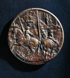 Filippo Maria Viscontin (1392-1447) mitali tekijältä Antonio Pisanello