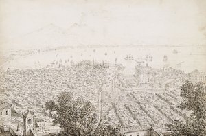 Panoraamanäkymä Napoliin tekijältä Antonio Senape
