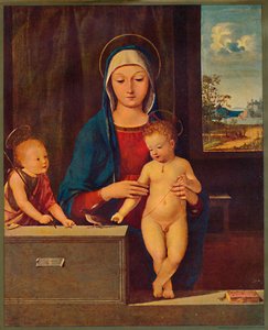"Madonna ja lapsi Pyhän Johannes Kastajan kanssa", 1903 tekijältä Antonio Solario