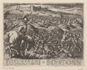 Julius Civilis tulvii maan patoja Batavian sodat roomalaisia ​​vastaan ​​(sarjan nimi) Batavorum cum Romanis Bellum (sarjan nimi) tekijältä Antonio Tempesta