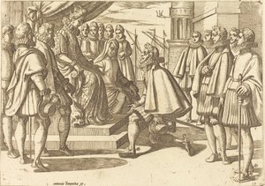 Espanjan herttua ennen Itävallan Margaretta tekijältä Antonio Tempesta