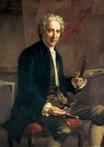 Antoni VILADOMAT i MANALTin (1678-1755), espanjalaisen taidemaalarin muotokuva tekijältä Antonio Viladomat