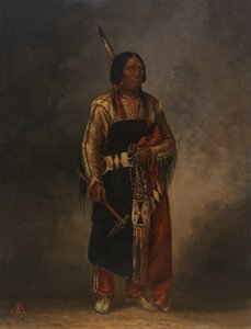 Mak-phe-ah-luta punainen pilvi, n. 1887. tekijältä Antonio Zeno Shindler