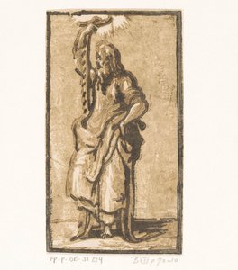 Pyhä Simon Kristus ja kaksitoista apostolia (sarjan nimi) tekijältä Antonio da Trento (attributed to)