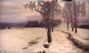 Kevään henkäys - Appolinari Mikhaylovich Vasnetsovin (1856-1933) maalaus öljy kankaalle tekijältä Apollinari Mikhailovich Vasnetsov