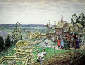 Moskovan Kremlin perustaminen, 1156
