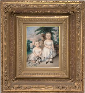 Watson Van Benthuysen II ja Thomas Van Benthuysen, noin 1837 (akvarelli). tekijältä Aramenta Dianthe Vail