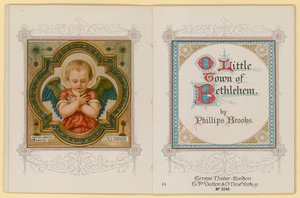 Kuvitus O Little Town of Bethlehem (chromolitho) tekijältä Archibald Henning