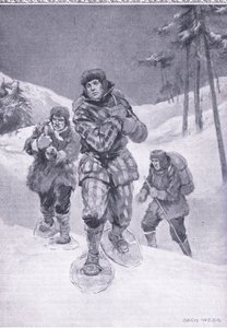 Jäljettömän jätteen kautta Labradoriin (Donald Smith), kuva Cassells Romance of Famous Livesista, n. 1940
