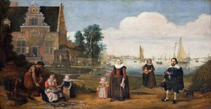 Perheen muotokuva, 1600-luvun ensimmäinen kolmannes.