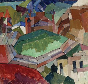 Kaupunki Etelä-Venäjällä, 1914-1916 tekijältä Aristarkh Vasilievic Lentulov