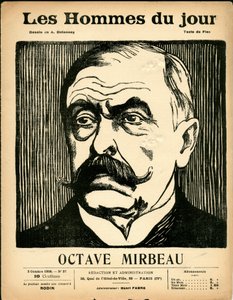 Kansi "" The Men of the Day "", Satiirinen mustavalko tekijältä Aristide Delannoy