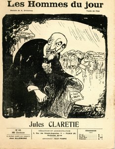 Kansi "" The Men of the Day" -julkaisusta, noin 1906 - Kuvitus: Aristide Delannoy (1874-1911): Claretie Jules (1840-1913) tekijältä Aristide Delannoy