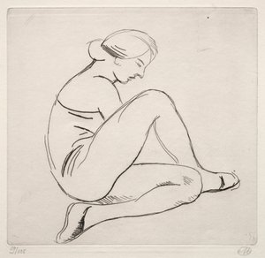 Istuva nainen tekijältä Aristide Maillol