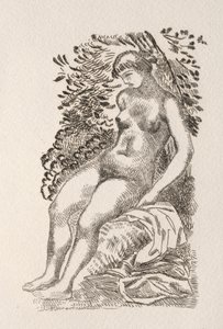 Kuvitus Pierre de Ronsardin runoon tekijältä Aristide Maillol