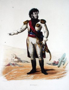 Muotokuva Joachim Muratista (n. 1767-1815), E. Mennechetin teoksesta Le Plutarque Francais tekijältä Armand (after) Guilleminot