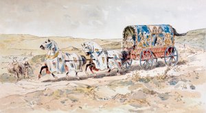 13. vuosisadan hevosvetoinen naisten vaunu, 1886