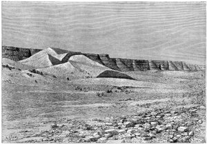 Ighargharin kalliot, otettu Temassininin pohjoisosasta, c1890 tekijältä Armand Kohl