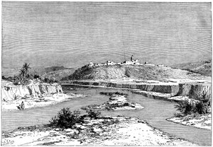 Mejerda Slugiassa, Mejez-el-Badin yläpuolella, 1890 tekijältä Armand Kohl